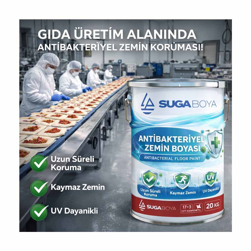 Suga Antibakteriyel Zemin Boyası 20 Kg küçük görsel