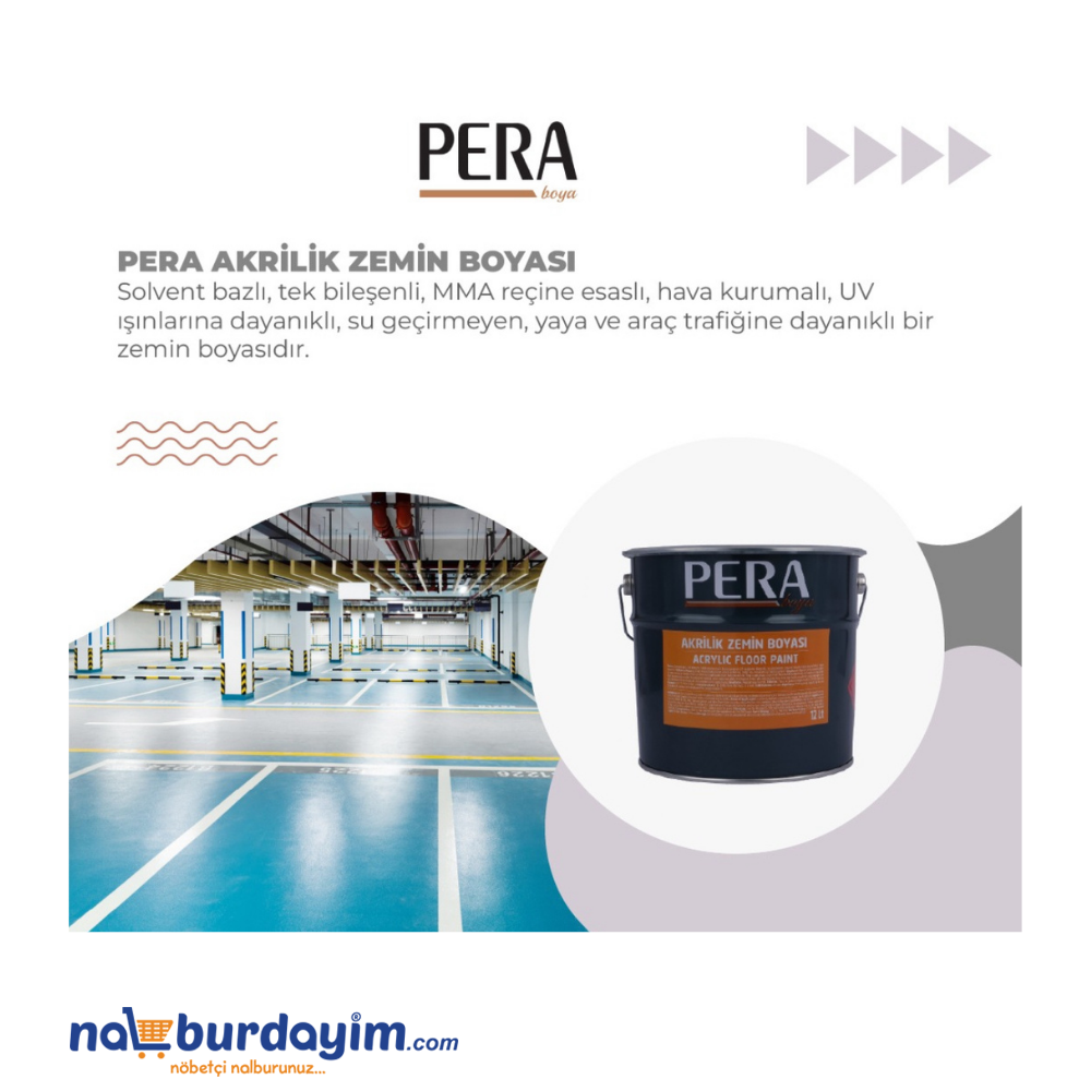 Pera Akrilik Zemin Boyası 12 Lt (16 Kg) küçük görsel