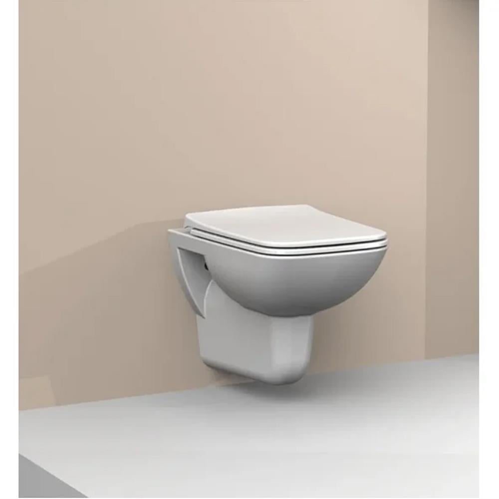 Turkuaz Cerastyle Duru Engelli Asma Klozet + Yavaş Kapanır Pp Kapak Set003032 küçük görsel