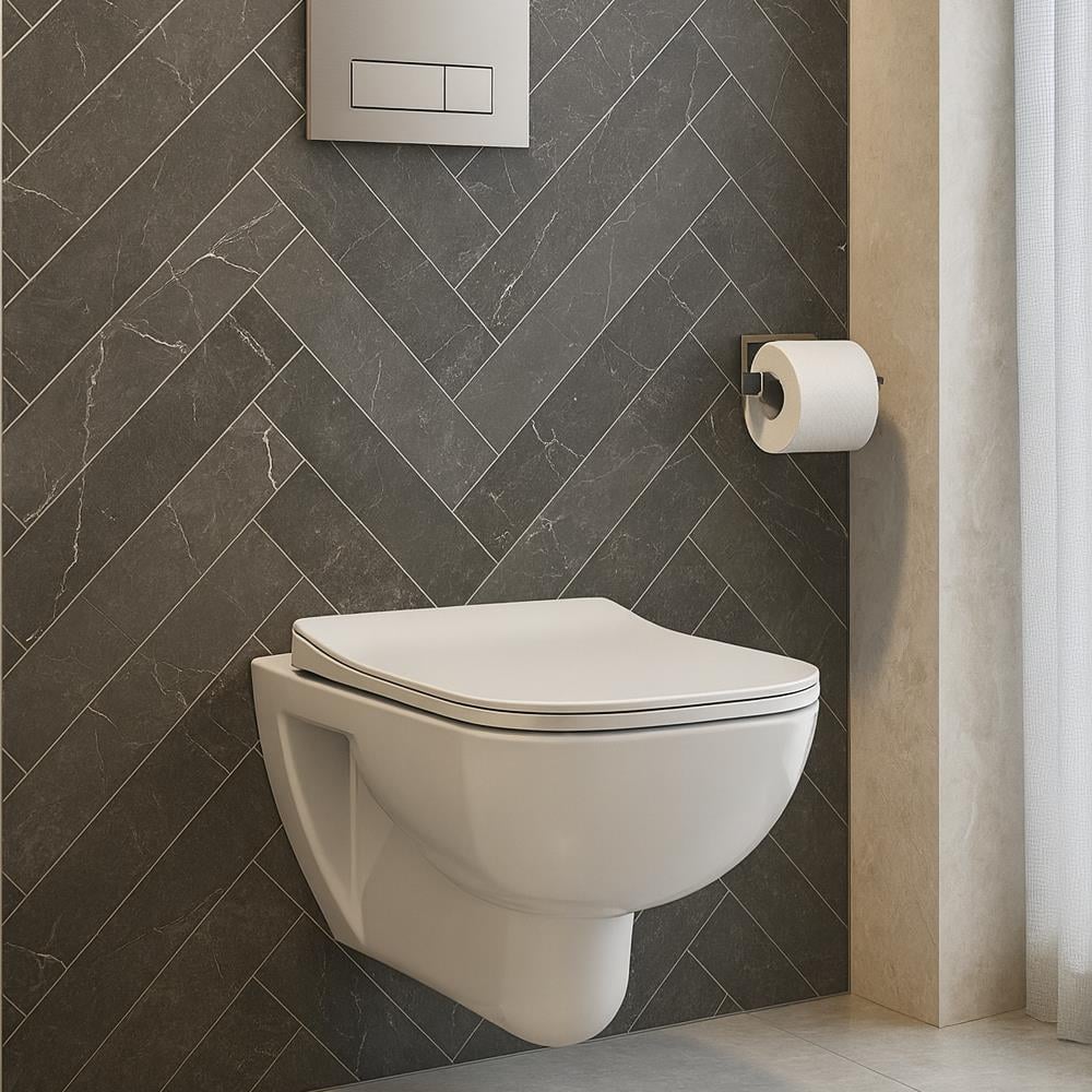 Turkuaz Cerastyle Duru Engelli Asma Klozet + Yavaş Kapanır Pp Kapak Set003032 küçük görsel