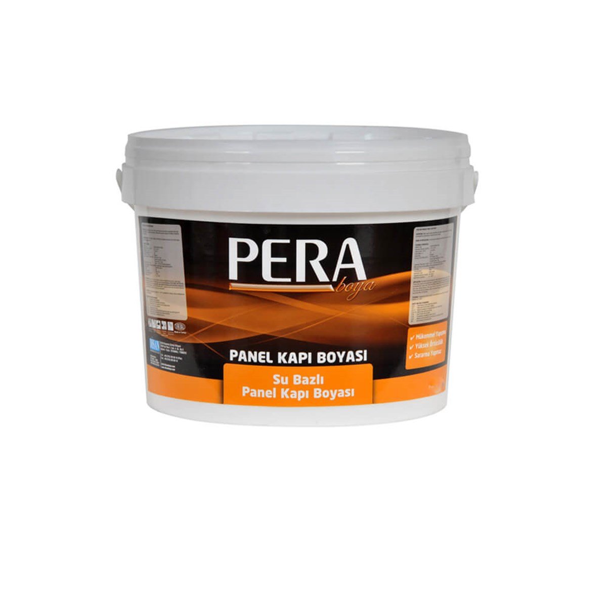 Pera Su Bazlı Panel Kapı Boyası Beyaz küçük görsel