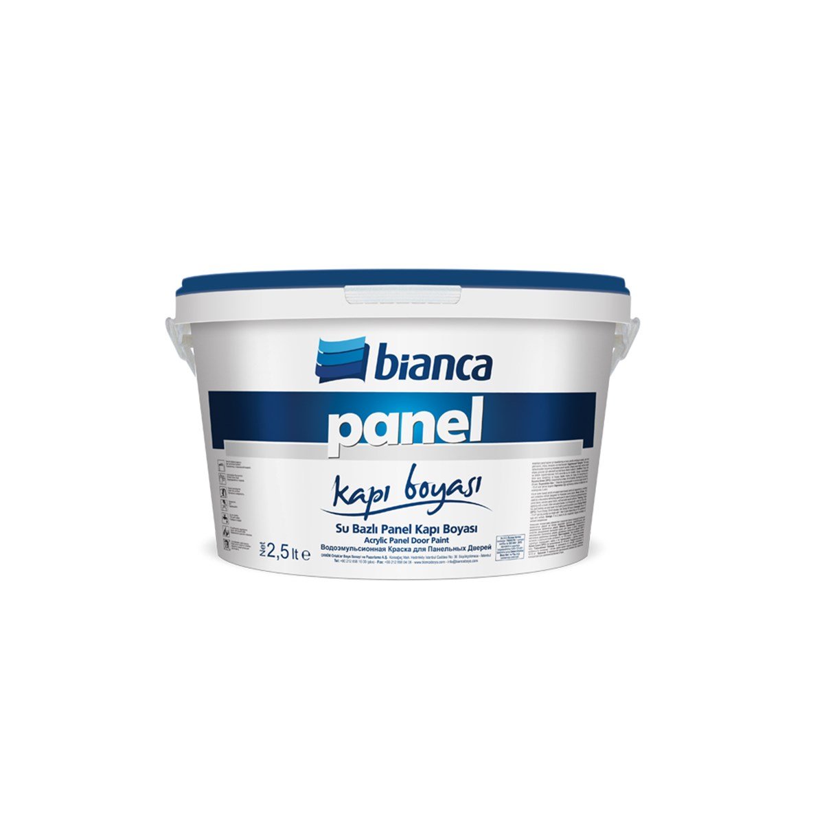 Bianca Panel Kapı Boyası Beyaz (Su Bazlı) 0,75 Lt küçük görsel