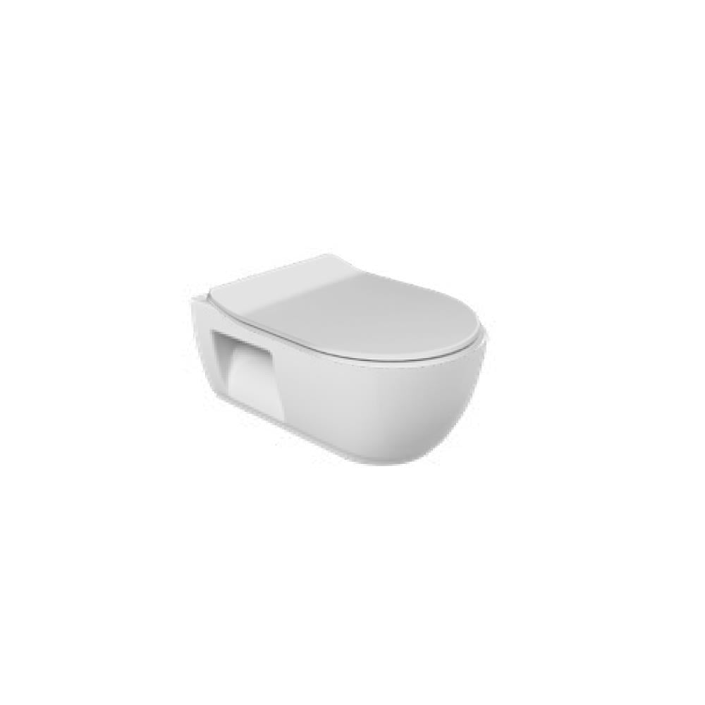 Turkuaz Cerastyle City Rimless Engelli Asma Klozet + Bella Slim Yavaş Kapanan UF Kapak SET002070 küçük görsel