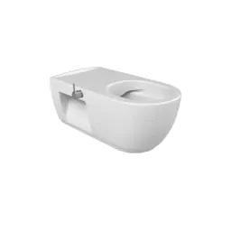 Turkuaz Cerastyle City Rimless Ara Musluklu Engelli Asma Klozet + Yavaş Kapanan Uf Kapak Set002072 (Soğuk Su) görseli