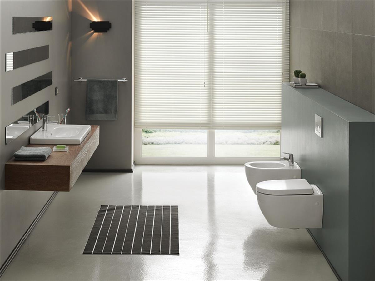 Turkuaz Cerastyle City Rimless Ara Musluklu Engelli Asma Klozet + Yavaş Kapanan Uf Kapak Set002072 (Soğuk Su) küçük görsel