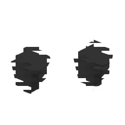 Newarc Life Rimless Asma Klozet Mat Siyah 5826Mb + Life Duroplast Mat Siyah 7600Mb görseli