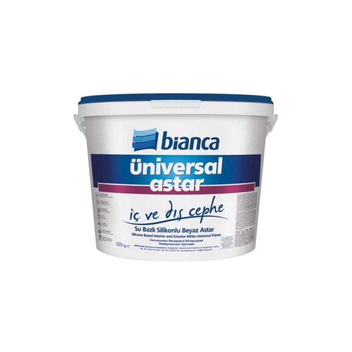 Bianca Üniversal Astar (İç ve Dış Cephe Silikonlu Astar) 10 Kg Beyaz küçük görsel