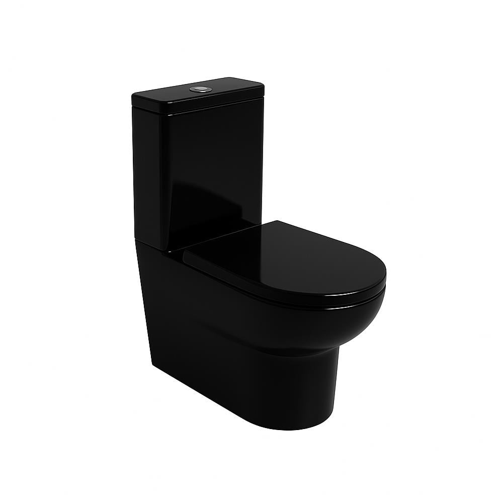 Newarc Royal Duvara Sifir Klozet Takımı Parlak Siyah (Kapak Ve İç Takim Dahil) küçük görsel