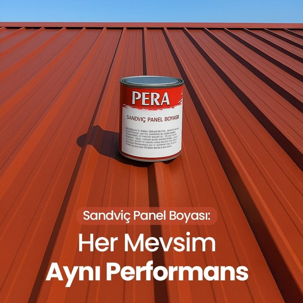 Pera Sandviç Panel Boyası 12 Lt Gri (Ral 7040) küçük görsel