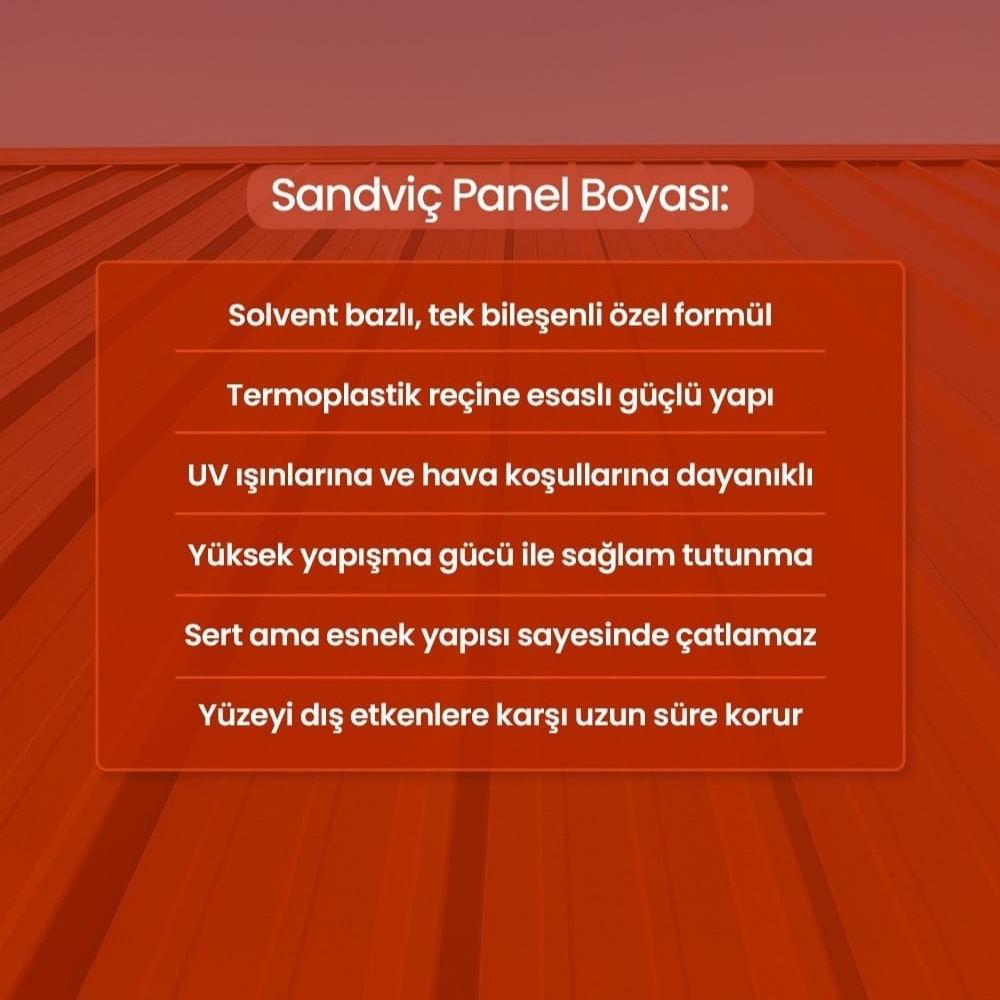Pera Sandviç Panel Boyası 12 Lt Gri (Ral 7040) küçük görsel