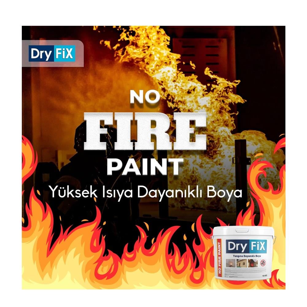 Dryfix No Fire Paint Yangın Geciktirici Alev Almayan Yanmaz Boya 18 Kg küçük görsel