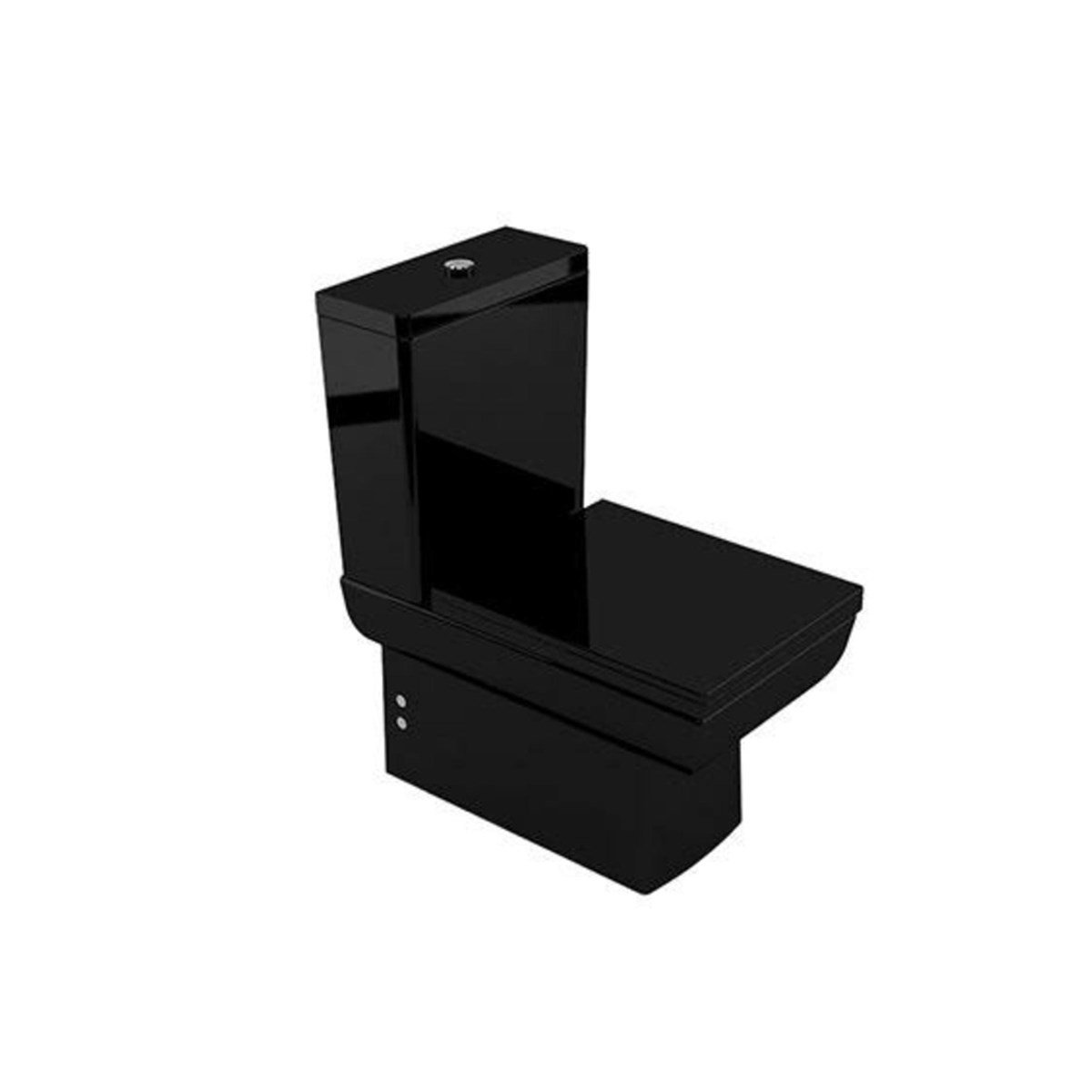 Newarc Power Duvara Sıfır Klozet Siyah + Rezervuar + İç Takım + Siyah Kapak 4822B küçük görsel