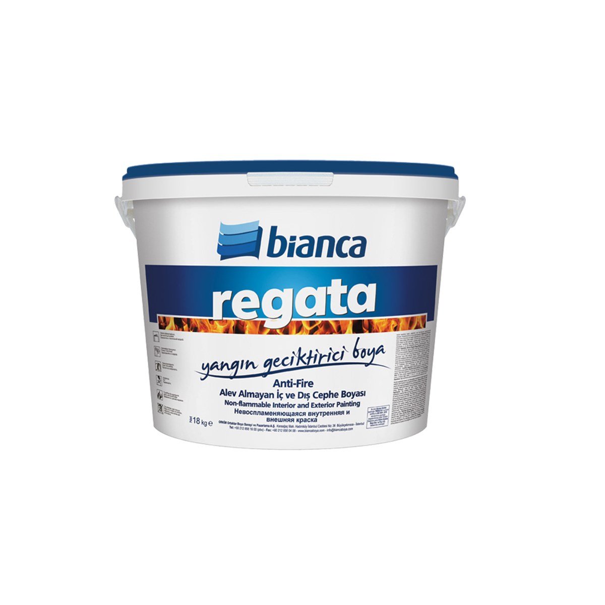 Bianca Regata (Anti-Fire) Yangın Geciktirici Boya Beyaz 18 Kg küçük görsel