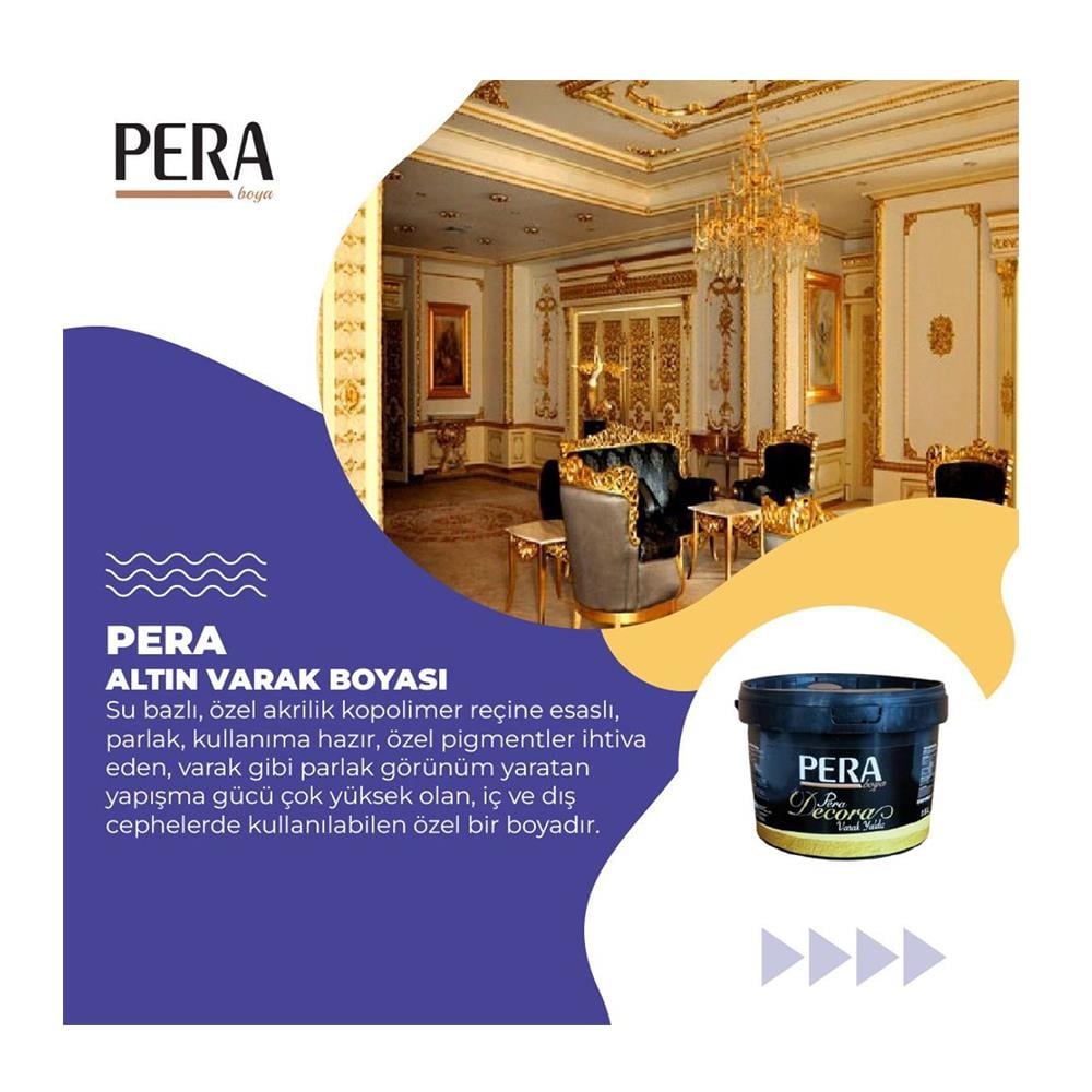 Pera Decora Altın Yaldız Varak Boyası 7,5 Lt küçük görsel