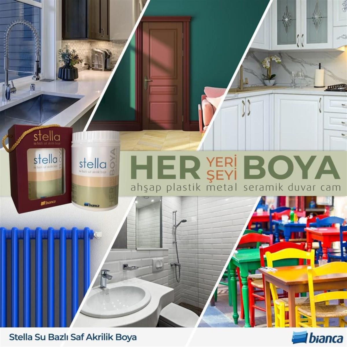 Bianca Stella Su Bazlı Saf Akrilik Boya 0,50 Lt. küçük görsel