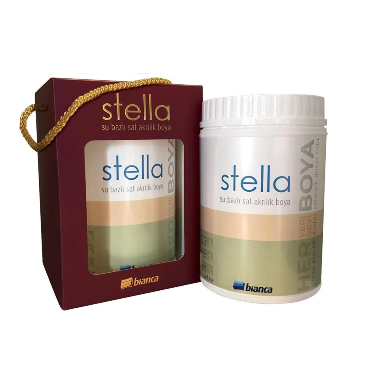 Bianca Stella Su Bazlı Saf Akrilik Boya 0,50 Lt. küçük görsel