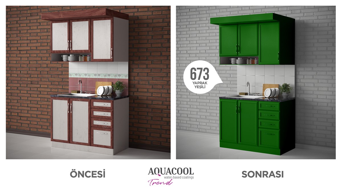 Aquacool Trend M.A.C Su Bazlı Akrilik Hobi Boyası 673 Yaprak Yeşili 150 Ml küçük görsel