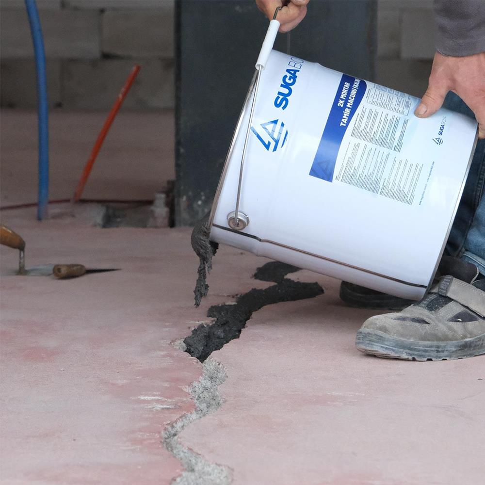 Suga 2K Mortar Çift Komponentlı Tamir Macunu İnce 13+6 küçük görsel