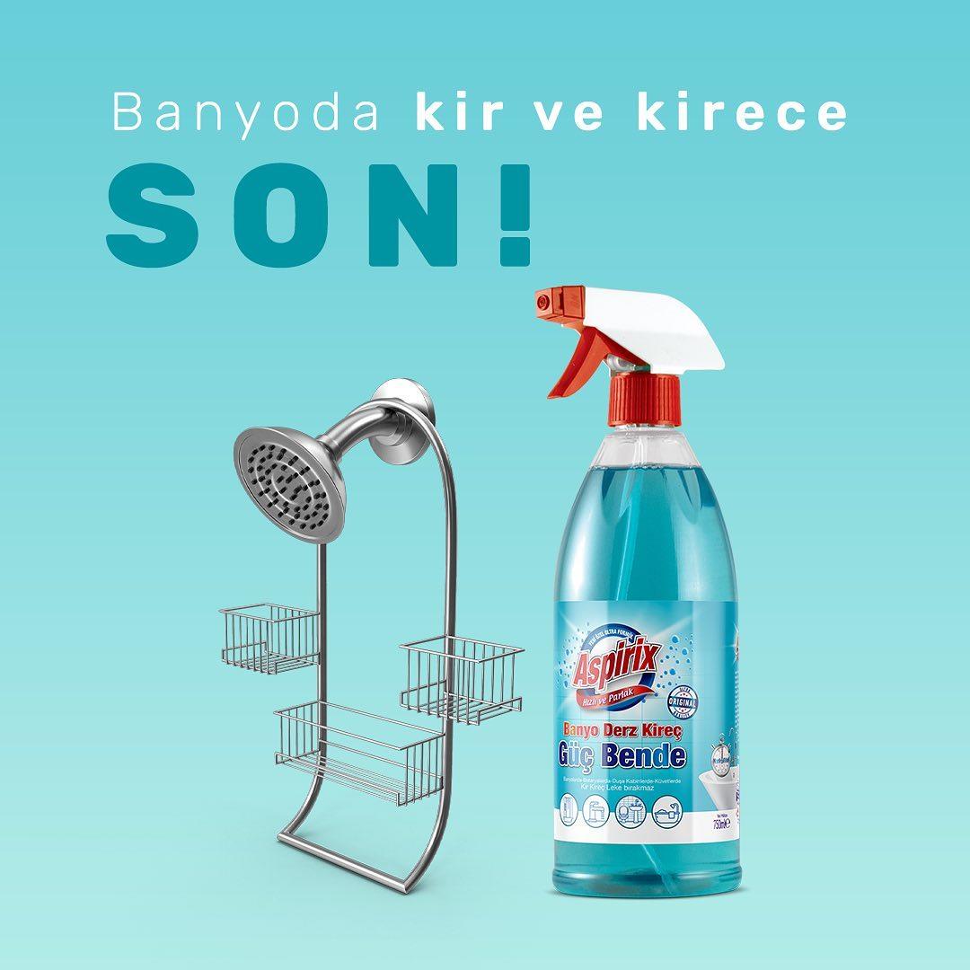 Aspirix Güç Bende Banyo Derz Kireç Temizleyici 750 Ml Asp006 küçük görsel