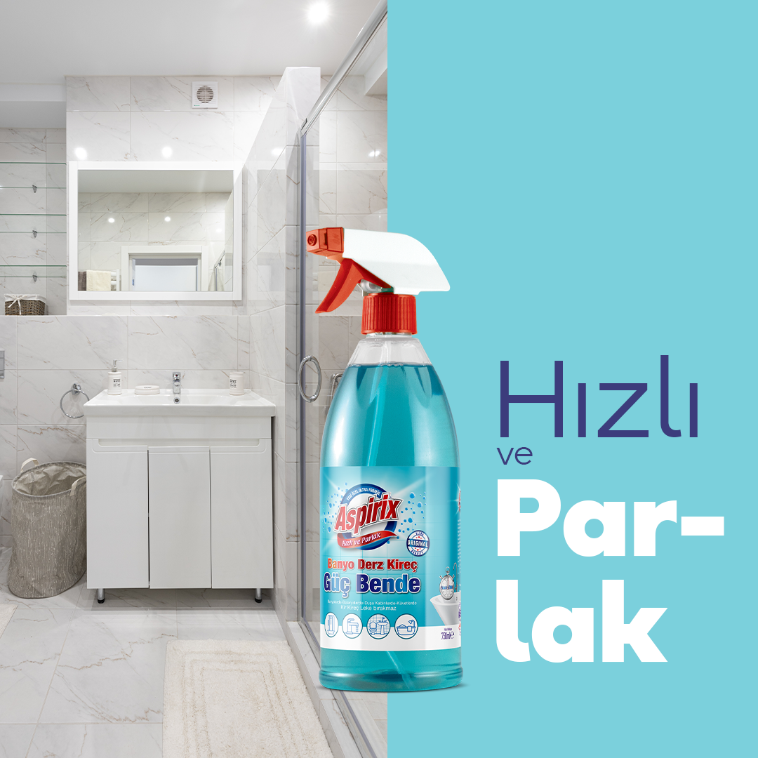 Aspirix Güç Bende Banyo Derz Kireç Temizleyici 750 Ml Asp006 küçük görsel