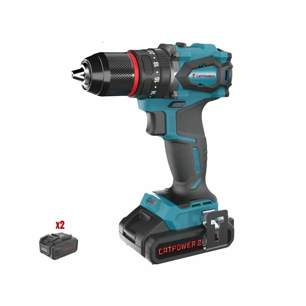 Catpower 4213 Set Akülü Darbeli Vidalama Kömürsüz 20V 2X2.0Ah küçük görsel