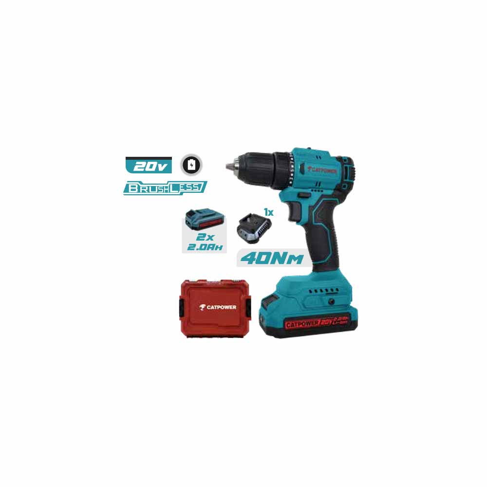 Catpower 4213 Set Akülü Darbeli Vidalama Kömürsüz 20V 2X2.0Ah küçük görsel