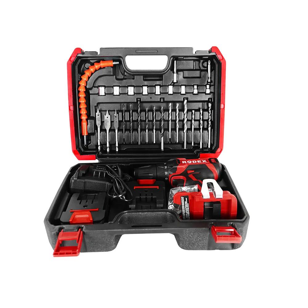 Rodex Akülü Matkap Vidalama 16.8V 2X2Ah 17 Parça Aksesuarlı Rdx3365A küçük görsel