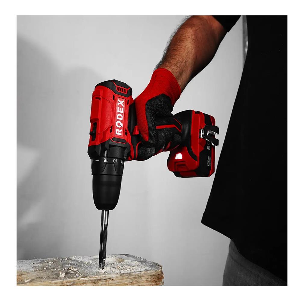 Rodex Akülü Matkap Vidalama 16.8V 2X2Ah 17 Parça Aksesuarlı Rdx3365A küçük görsel