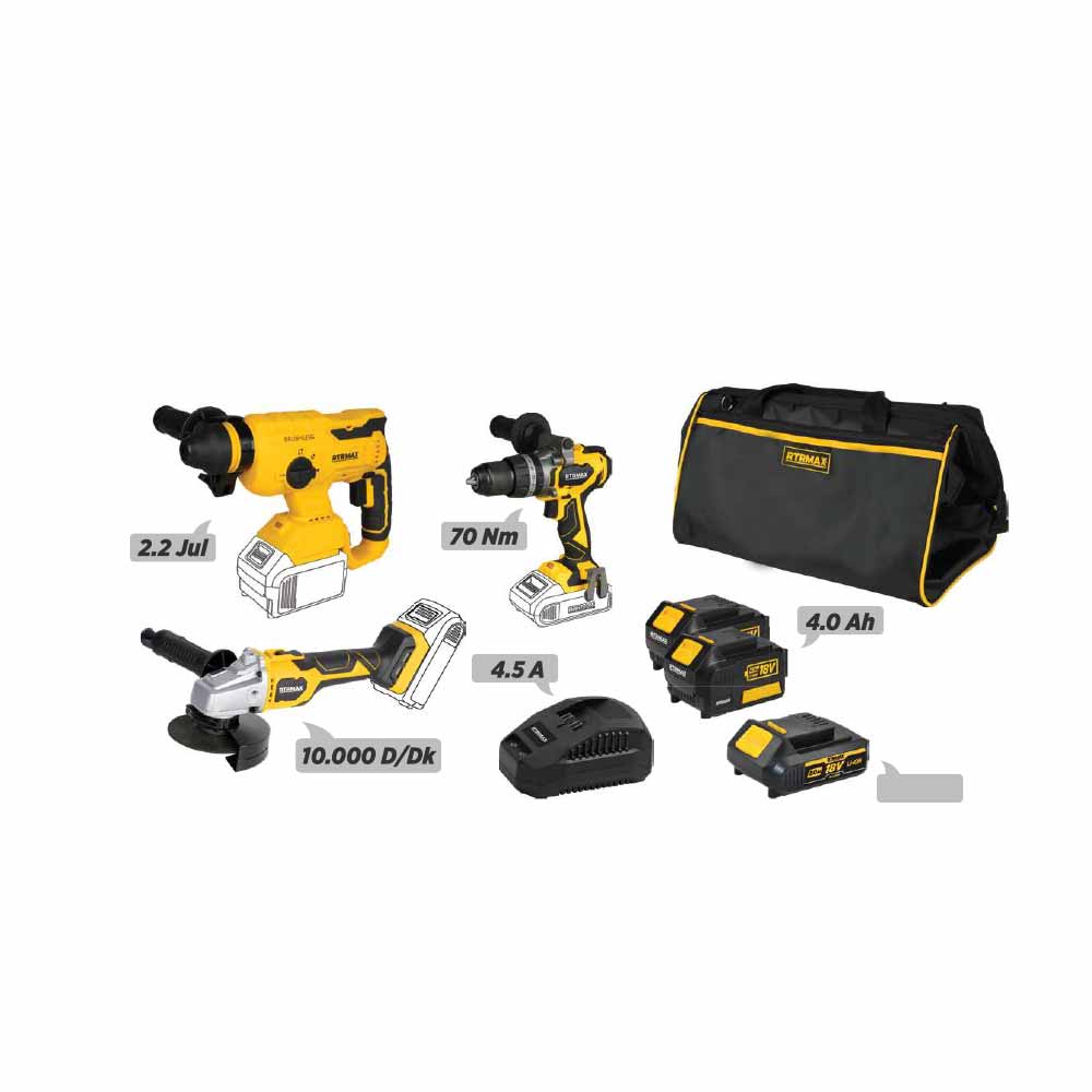 Rtrmax X-Lion 3'Lü Makine Seti Rtxset44 küçük görsel