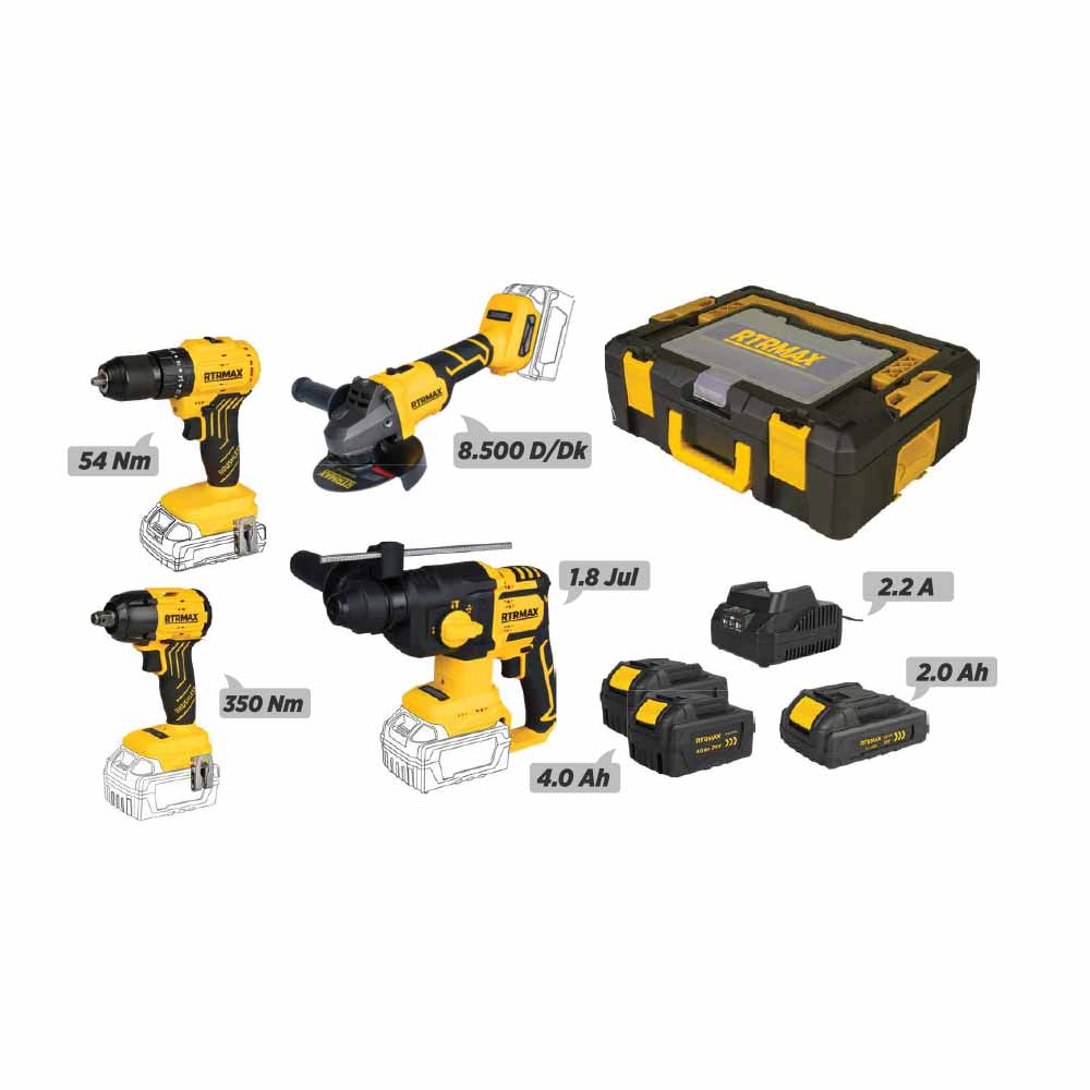 Rtrmax X-Lion 3'Lü Makine Seti Rtxset44 küçük görsel