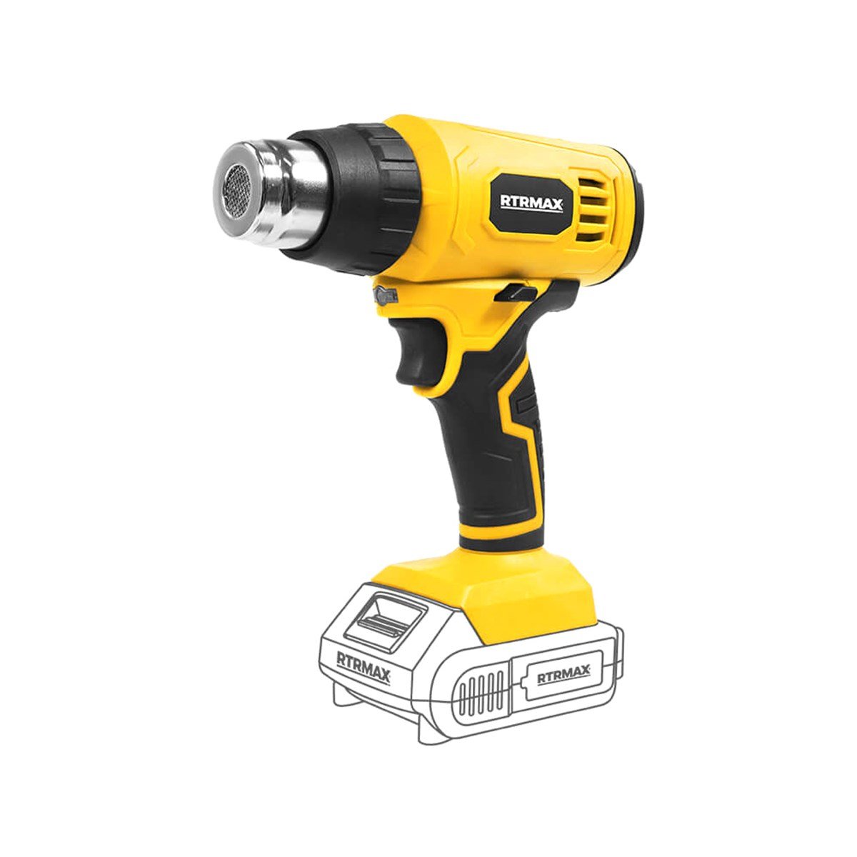 Rtrmax Rtx1872b Akülü Sıcak Hava Tabancası (solo-akü Hariç) küçük görsel