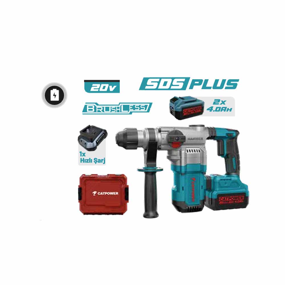 Catpower 4229 Akülü Kırıcı Delici Kömürsüz (Akü Hariç) küçük görsel