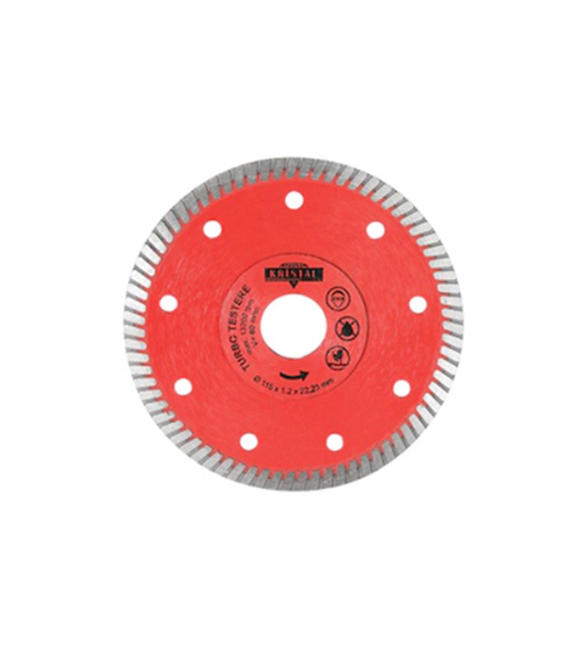 Kristal Turbo Kanallı Elmas Testere 115Mm küçük görsel