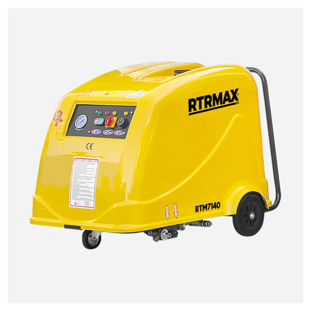 Rtrmax Rtm7150 Profesyonel Sıcak-Soğuk Yüksek Basınçlı Yıkama Makinesi 7.5 Kw 10 Hp küçük görsel