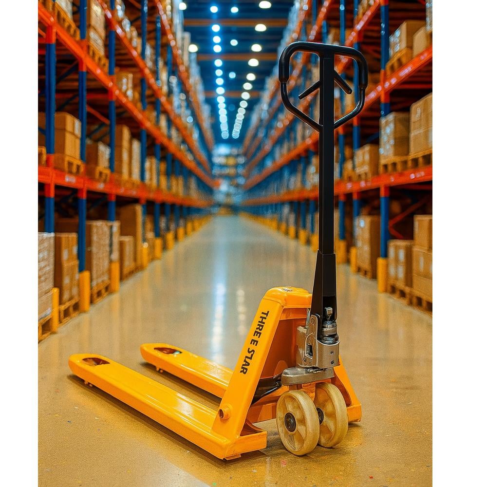 Three Star 2.5 Ton Transpalet Beyaz Teker Cm25 küçük görsel