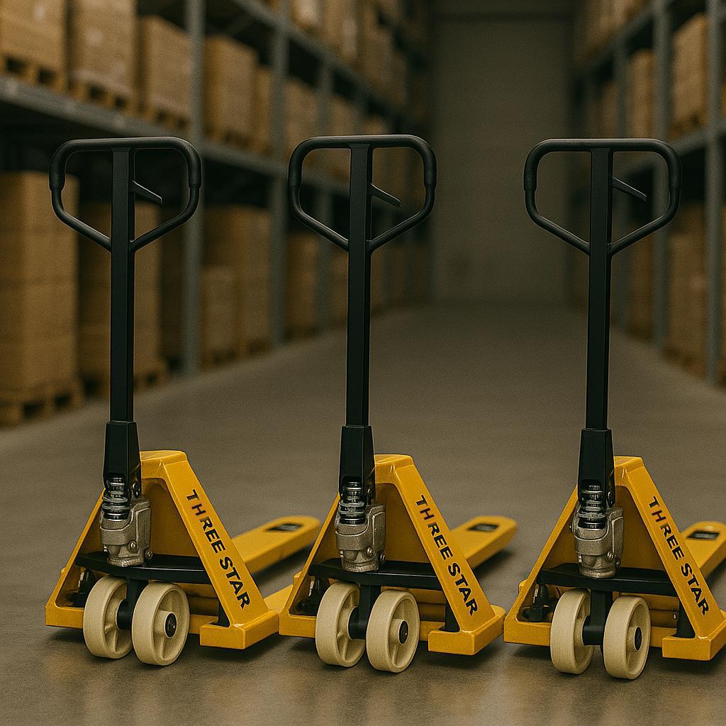 Three Star 2.5 Ton Transpalet Beyaz Teker Cm25 küçük görsel