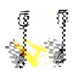 Three Star 2.5 Ton Transpalet Kırmızı Pu Teker Cm25 görseli