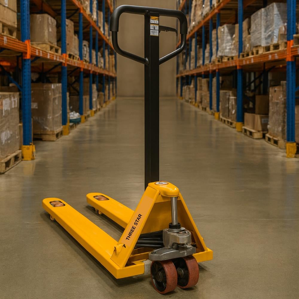 Three Star 2.5 Ton Transpalet Kırmızı Pu Teker Cm25 küçük görsel