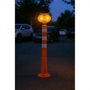 Solar Flaşörlü İkaz Lambası Ve 75 Cm Delinatör Seti küçük görsel