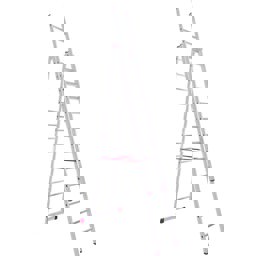 Akrobat A Tipi Çift Sürgülü Alüminyum Merdiven 2X350 Cm küçük görsel