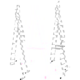 Akrobat A Tipi Çift Sürgülü Alüminyum Merdiven 2X350 Cm küçük görsel