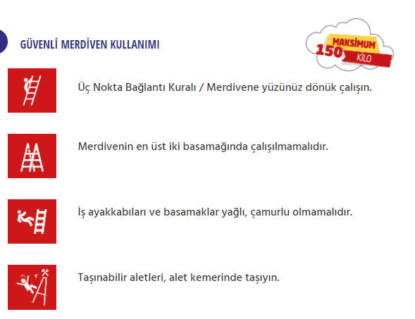 Akrobat 7+7 Çift Çıkışlı Alüminyum Merdiven küçük görsel