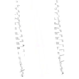 Akrobat İki Parçalı Sürgülü Alüminyum Merdiven 2X350Cm görseli