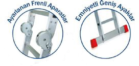 Akrobat Çok Amaçlı Merdiven 4700Cm küçük görsel