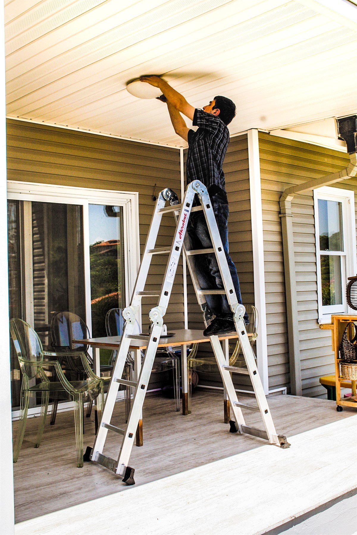 Akrobat Çok Amaçlı Merdiven 4700Cm küçük görsel