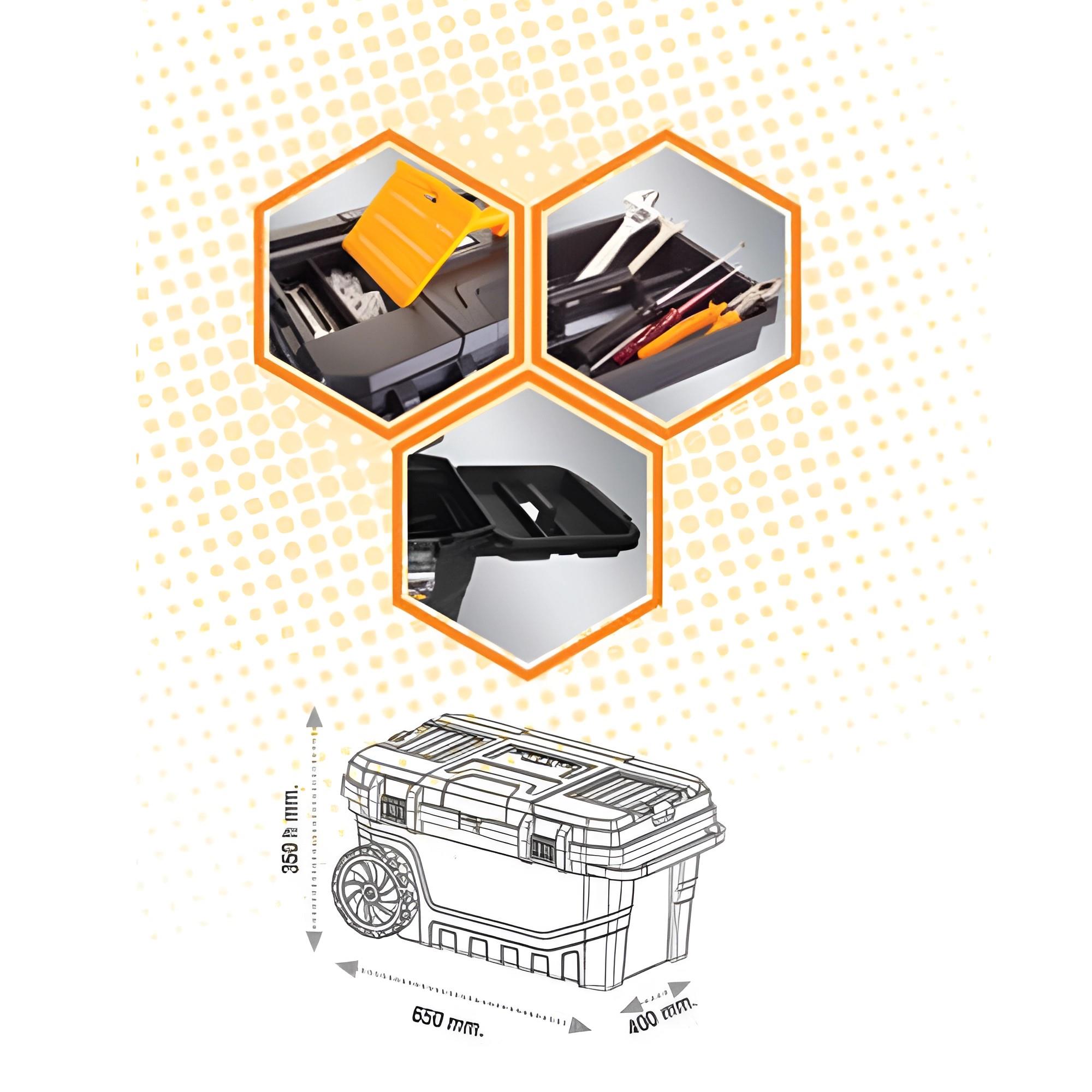 Super-Bag Slim Tekerlekli Mobil Takım Çantası Asr-4024 küçük görsel