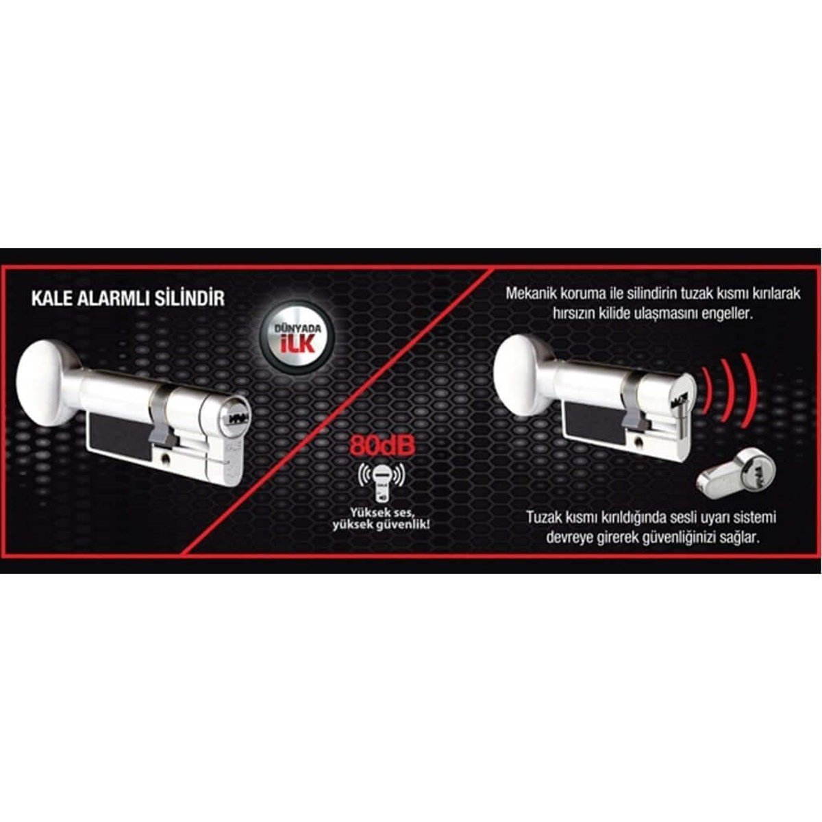 Kale 164As Alarmlı Barel 76mm Nikel küçük görsel