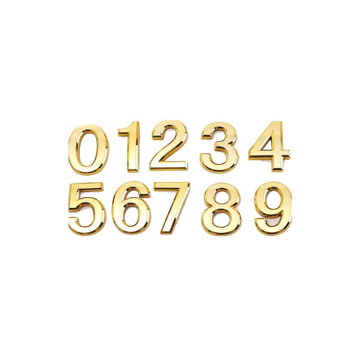 Altın Yapışkanlı 9 Rakamı 3,75cm Kapı Daire Numarası küçük görsel