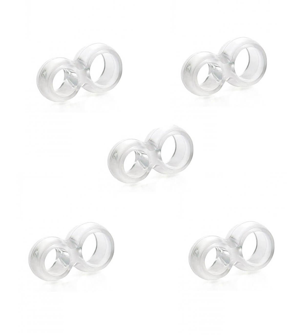 Beşel Plastik Şeffaf Kapı Kolu Tamponu 5'li küçük görsel