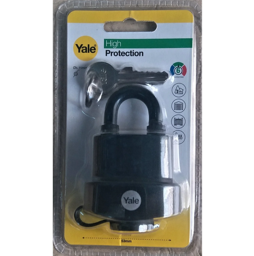 Yale 71 mm Pvc Kaplamali Marin Asma Kilit Y220B/71/130/1 küçük görsel